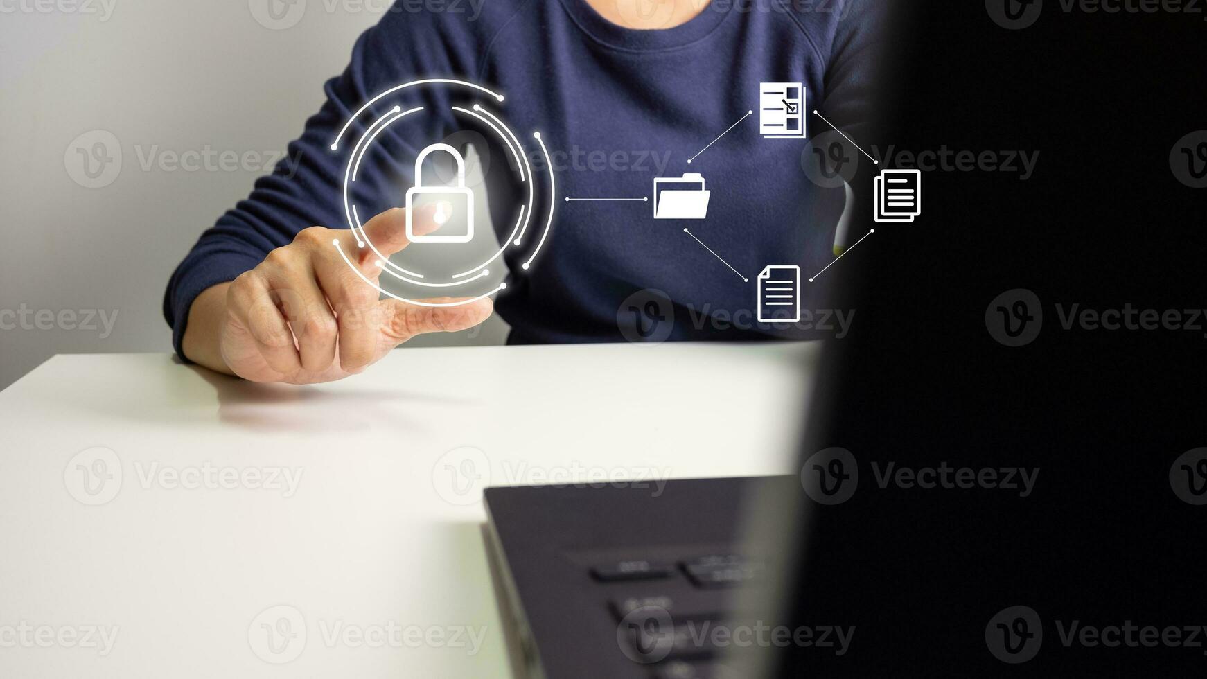 Document Management System DMS, Online document database management, Organization document Organized, automated processes to manage files, ERP enterprise efficient, business technology. photo