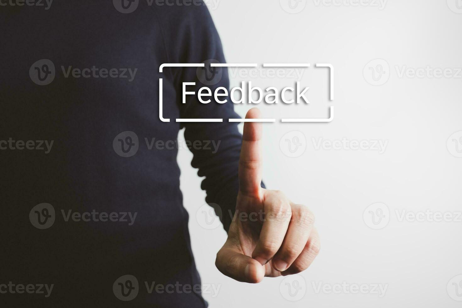 Concept of customer satisfaction and service, user feedback to express their opinions, answers and satisfied scores. photo