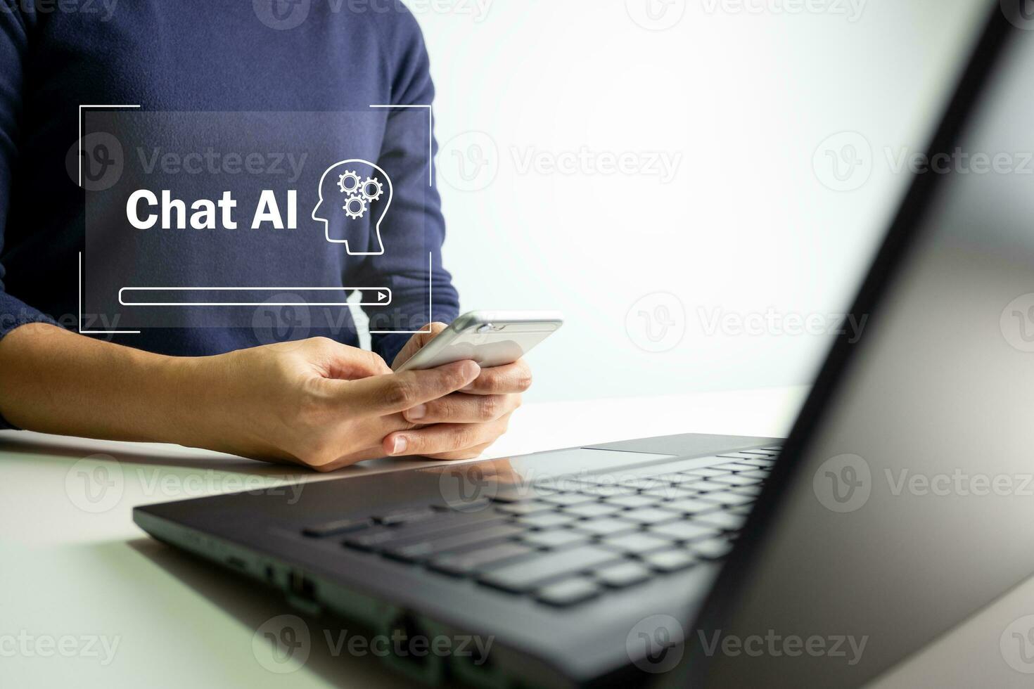 ai tecnología, artificial inteligencia, chatbot charla y hablar con ai, utilizando para buscar y encontrar datos por mando inmediato, robot aprendizaje máquina crear o generar imagen o artículo auto foto