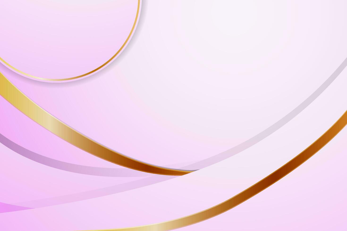 Elegant Pink overlap gold shade background with line golden elements. Realistic luxury paper cut style 3d modern concept. Background 3d illustration photo