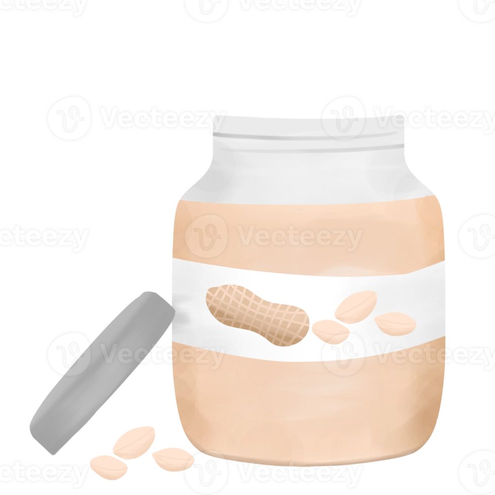 Peanut jam in the jar png