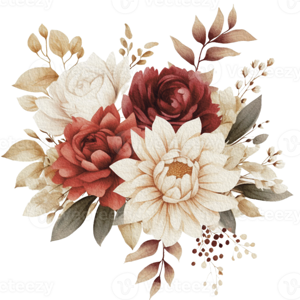 Aquarell gemütlich Frühling Ast von Blumen- mit Pastell- Farbe zum Gruß Hochzeit Karte Logo Muster Textil- isoliert auf transparent png Hintergrund, generativ ai