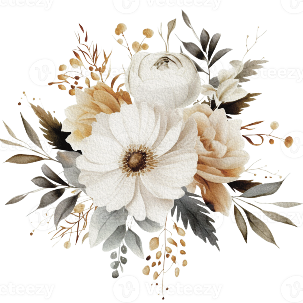 Aquarell gemütlich Frühling Ast von Blumen- mit Pastell- Farbe zum Gruß Hochzeit Karte Logo Muster Textil- isoliert auf transparent png Hintergrund, generativ ai