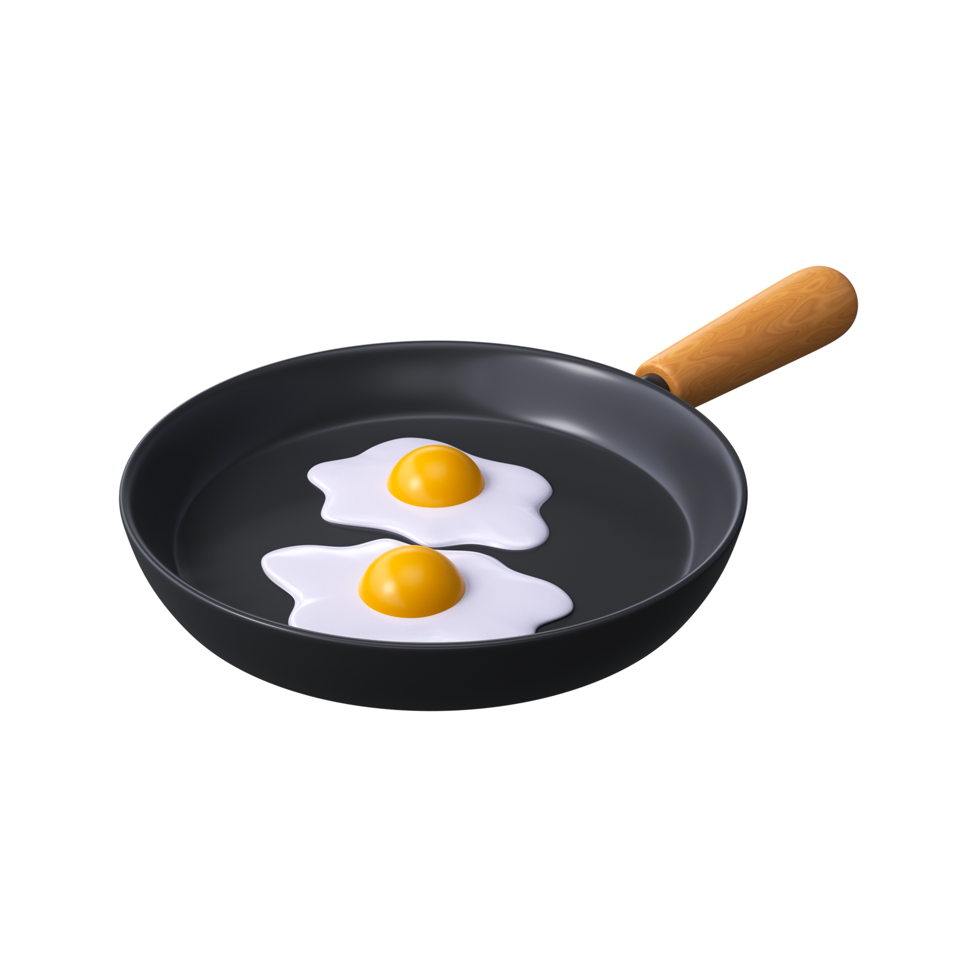 Hard boiled Eggs for breakfast 3D isolated illustration on a transparent  background . 3D Rendering 31697241 PNG