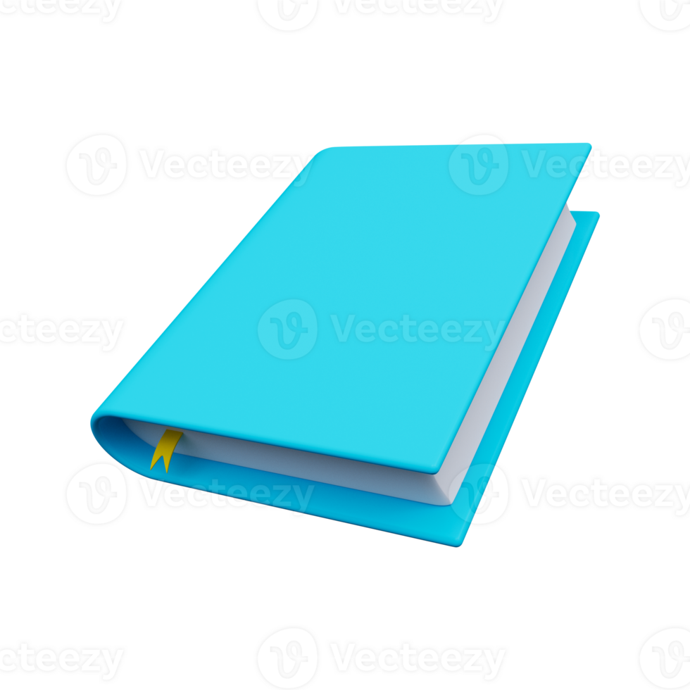 Icon book 3d render png