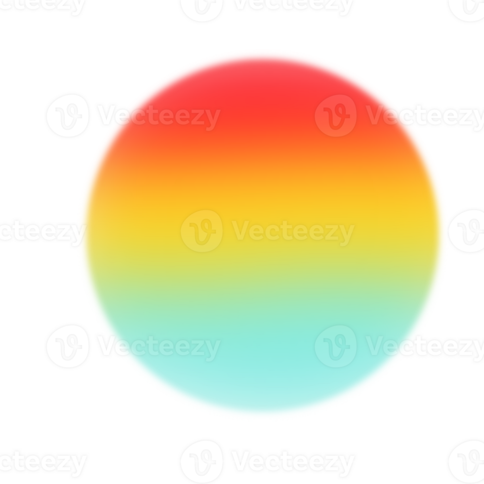 Circle shape in rainbow color png