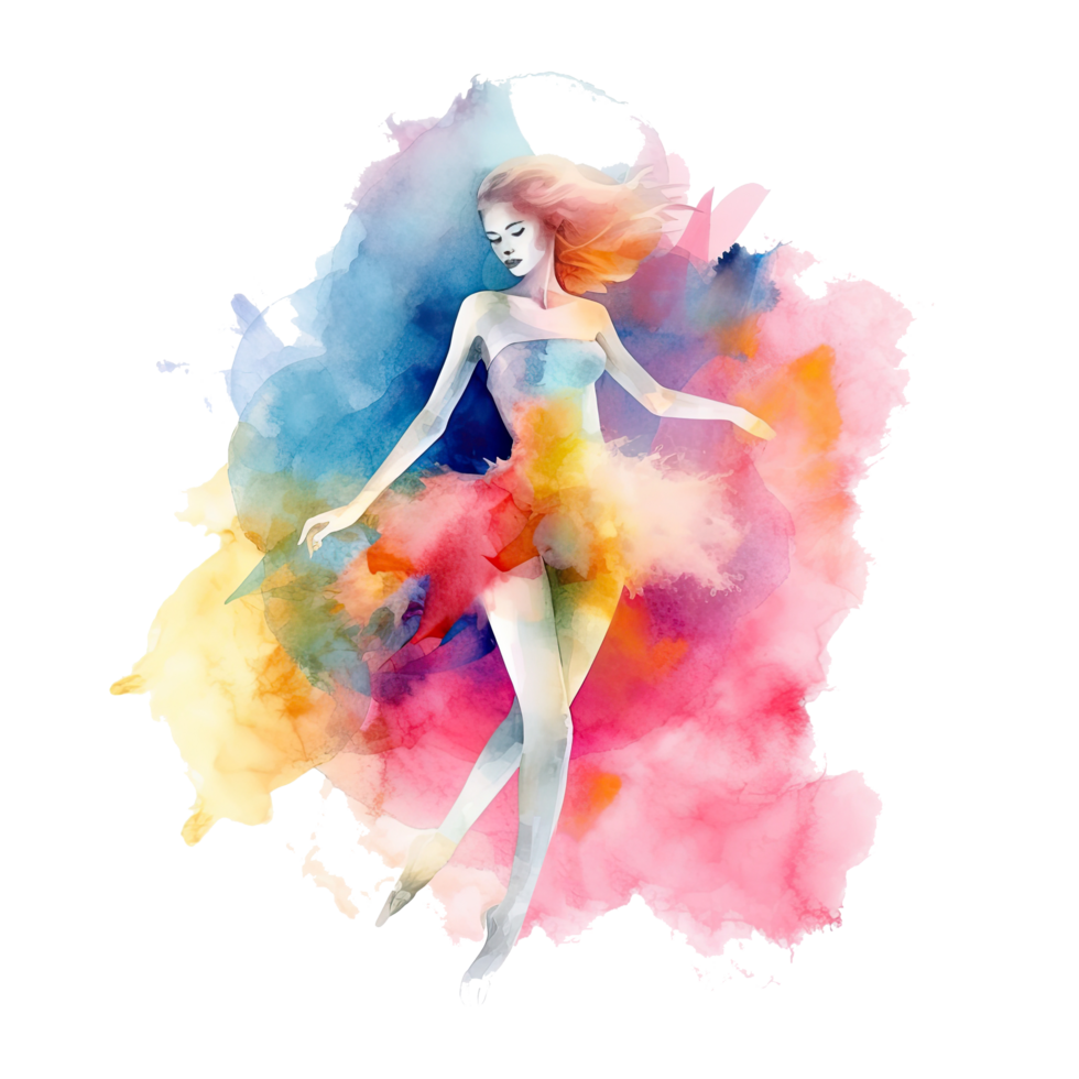 Watercolor fashion background. Illustration png