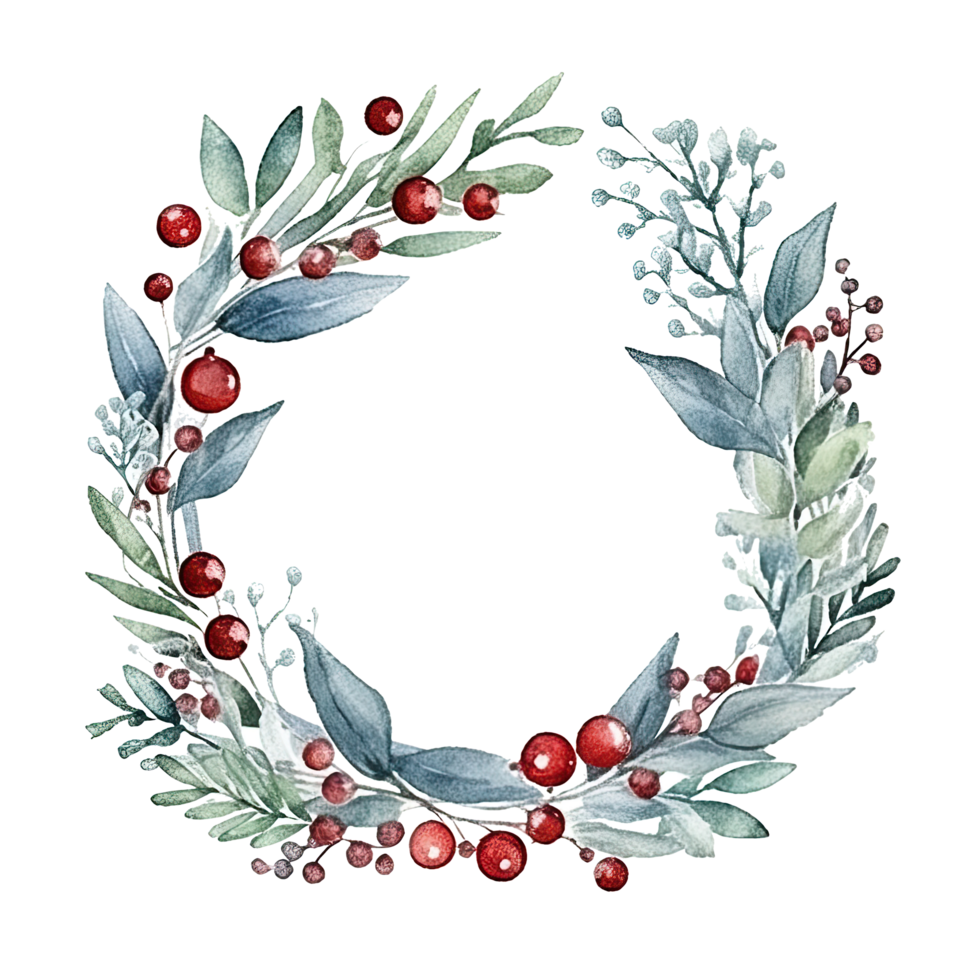 Aquarell Weihnachten Hintergrund. Illustration ai generativ png