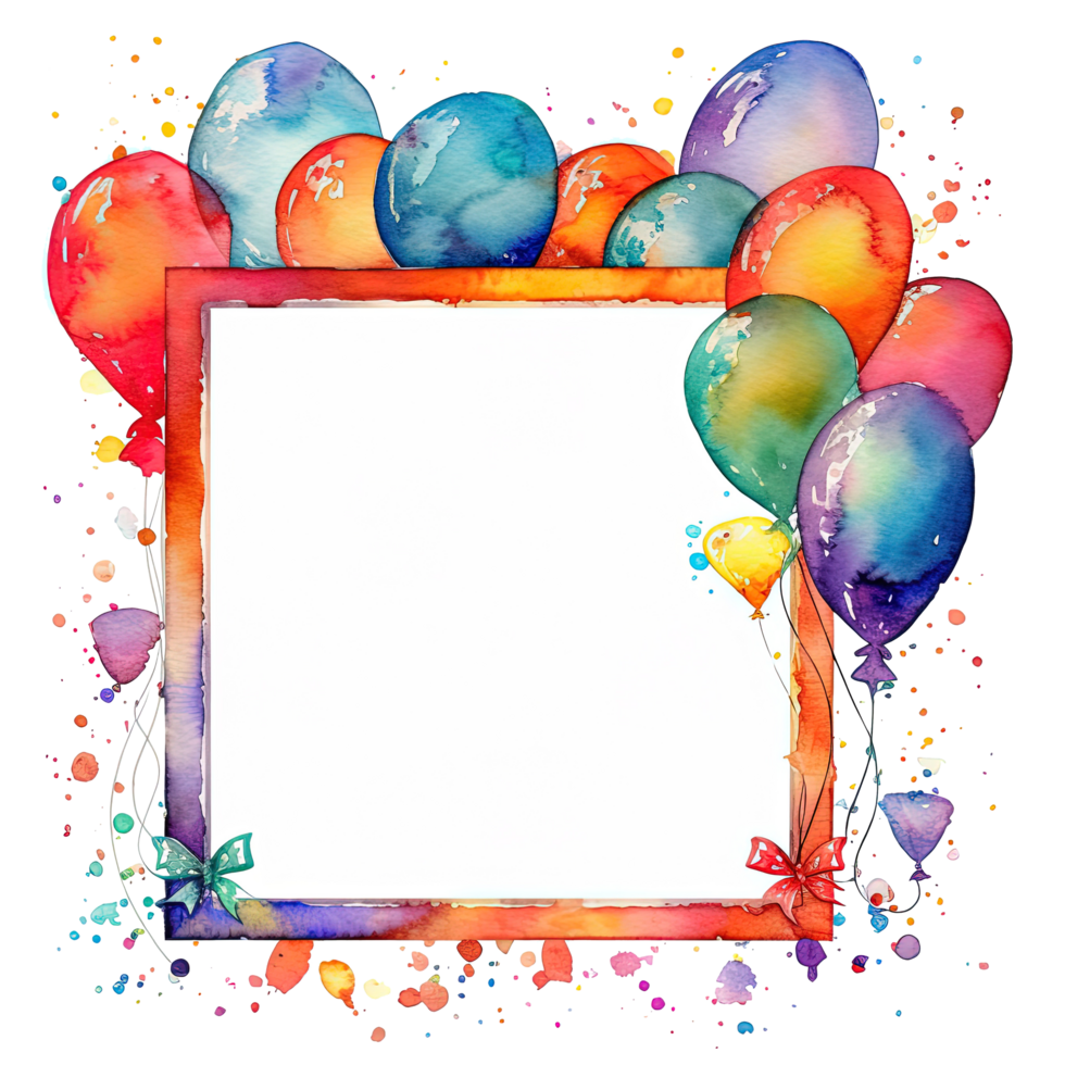 Kids cartoon birthday background. Illustration png