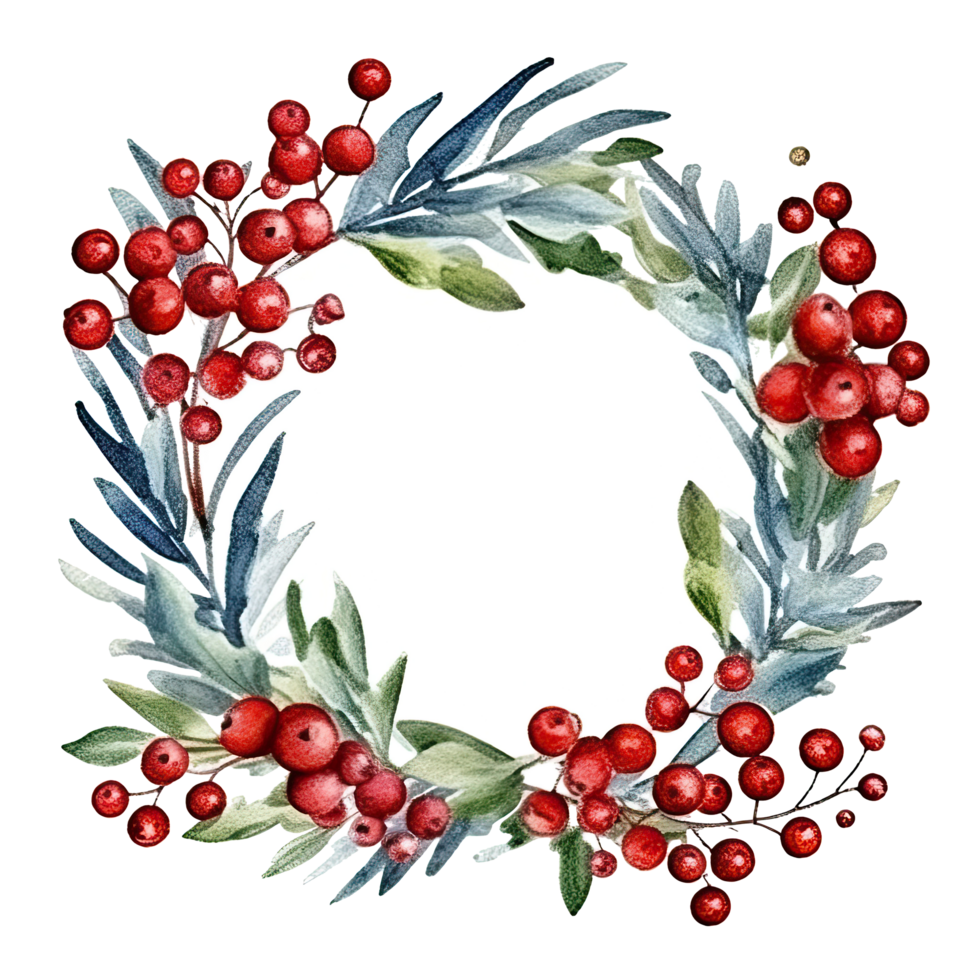 Watercolor Christmas background. Illustration png