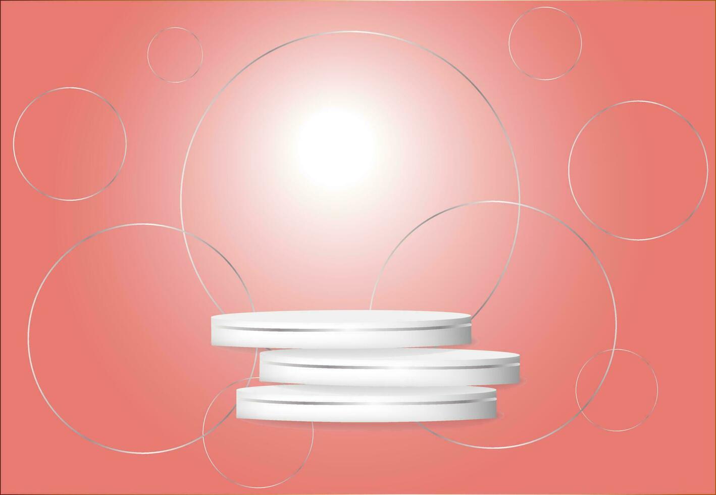 3d background podium geometric platform, for advertising cosmetic products on the podium 3d. EPS10 vector. vector