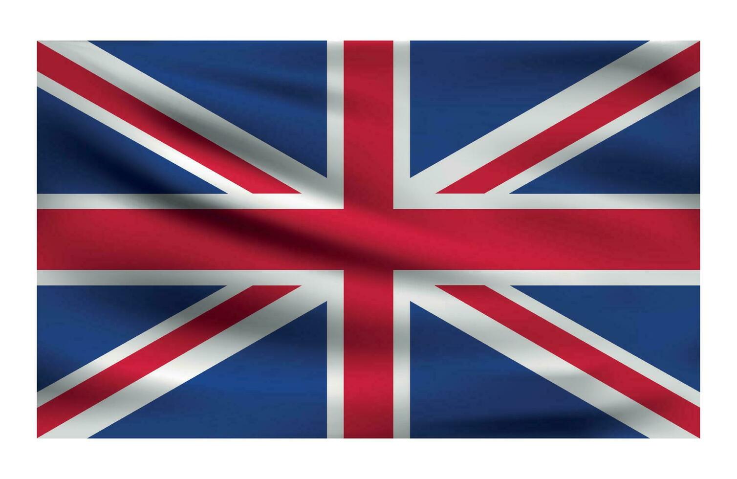 realista nacional bandera de unido Reino. vector