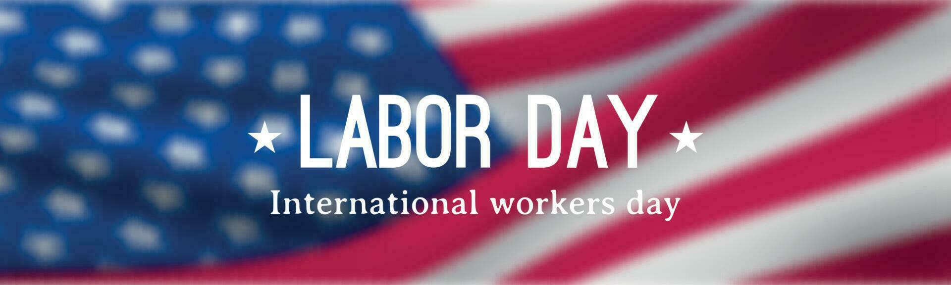 Labor Day horizontal banner. vector