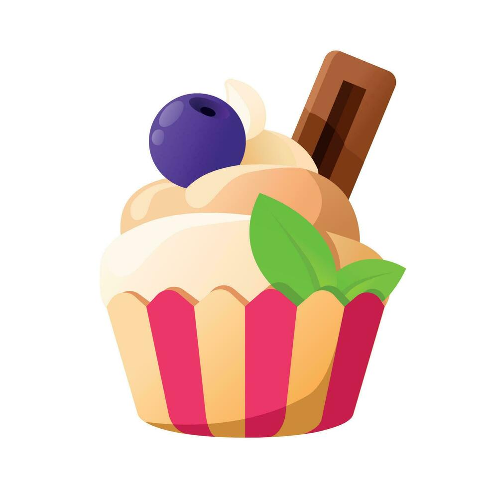 Illustration of a cute cake vector