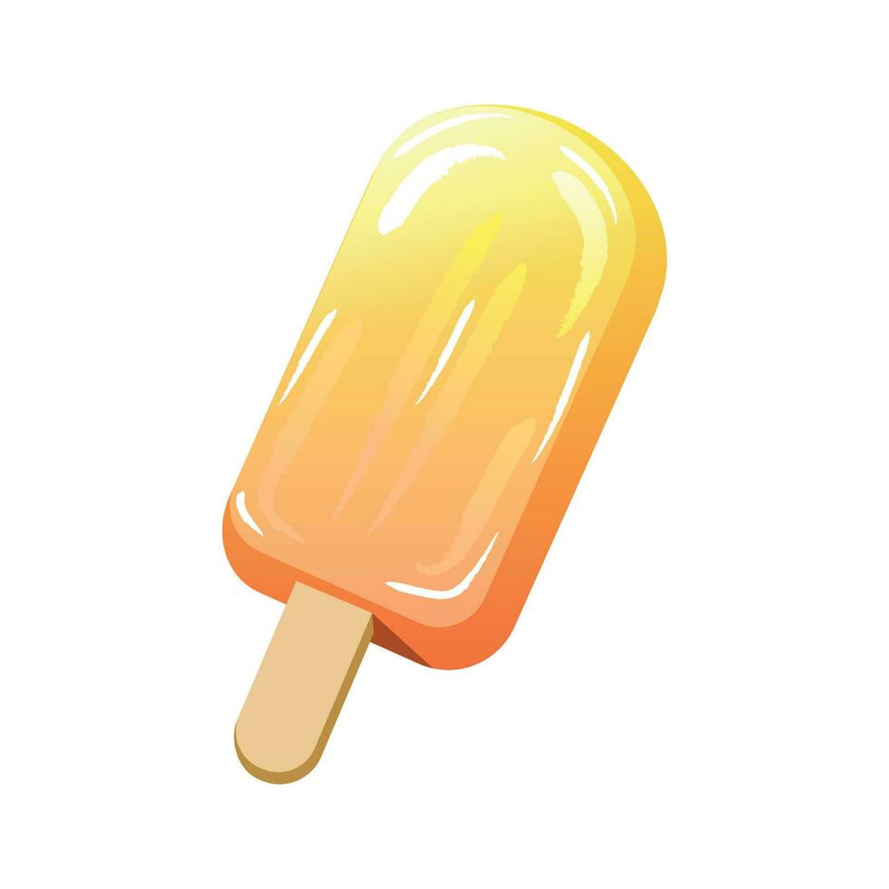 Illustration of ice cream on a stick vector