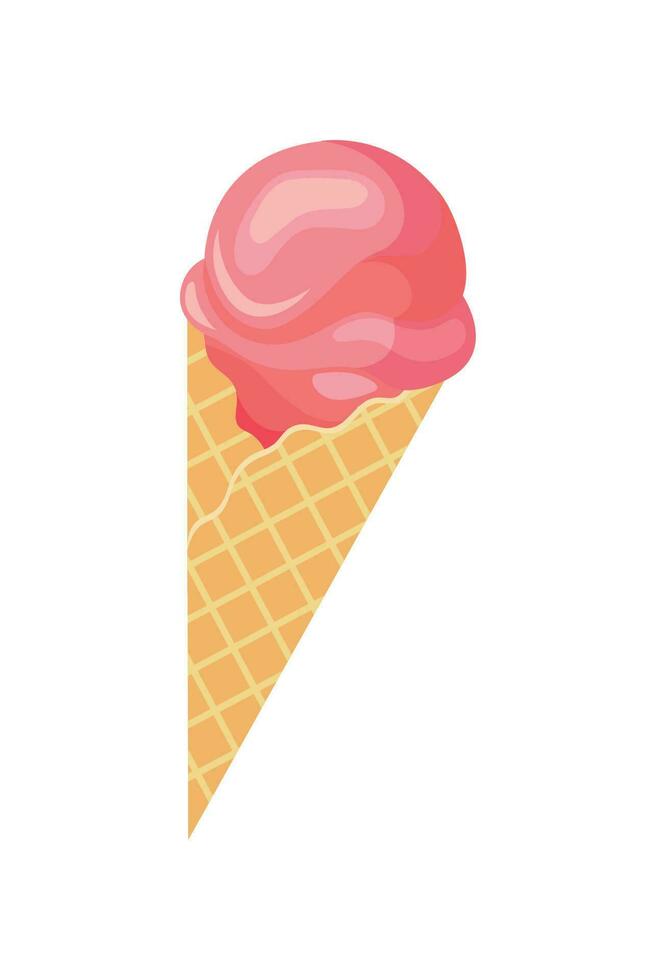 Illustration of ice cream in a cup vector