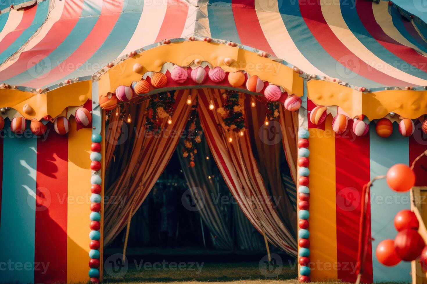 color circus tent photo