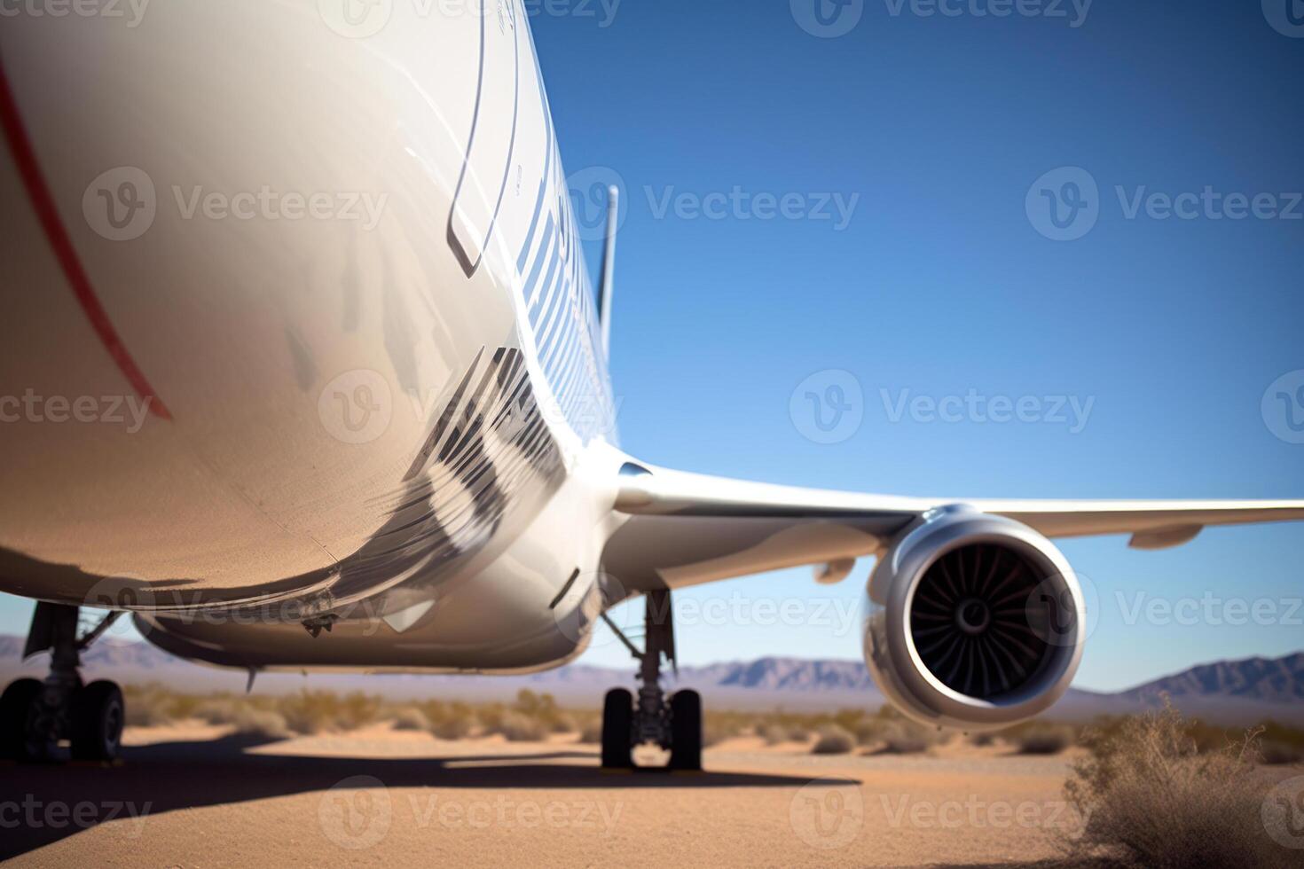 passenger aircraft engine photo