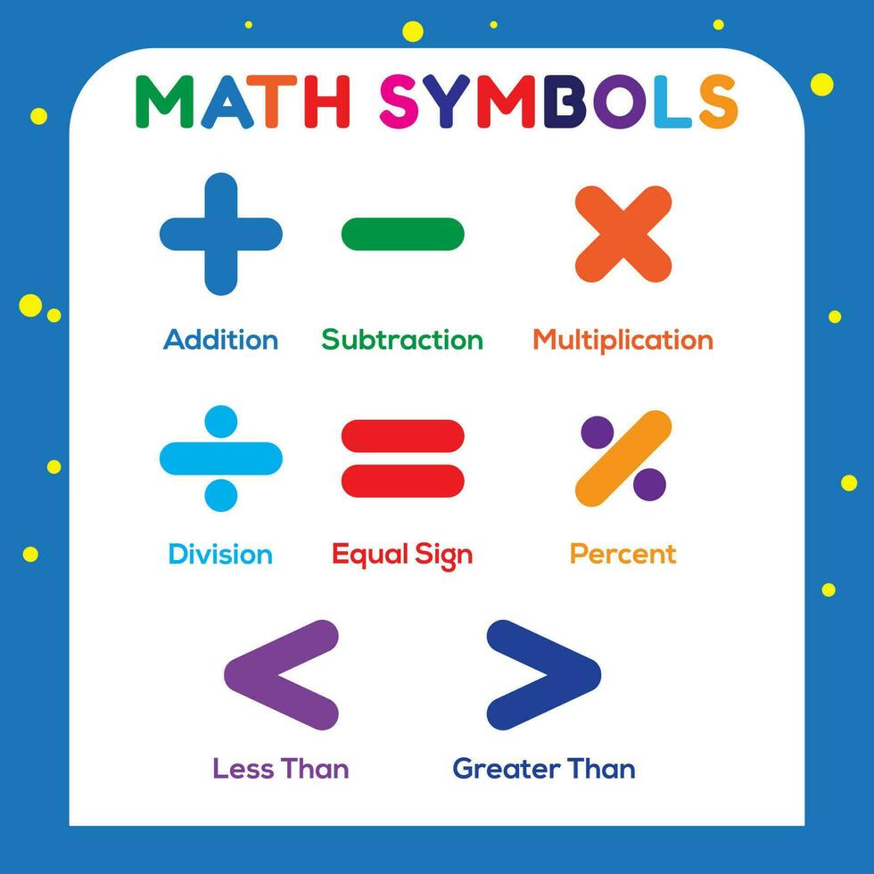 Mathematic education symbols on white background vector