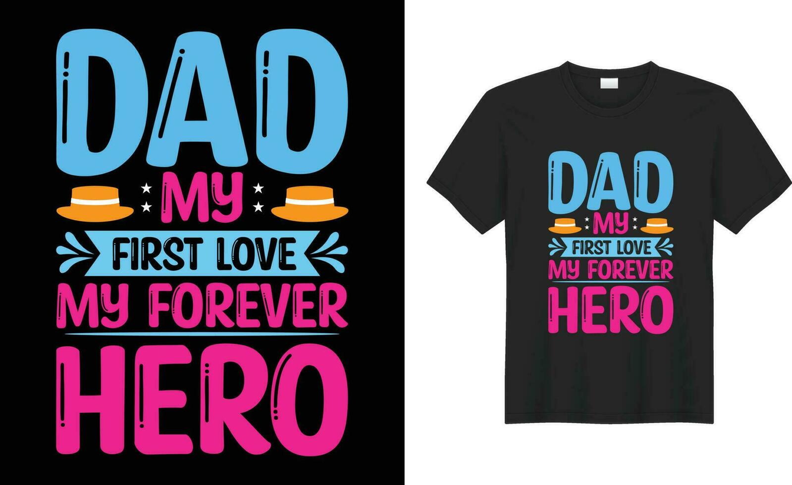 Happy Fathers day typography best T-Shirt Design vector template. Dad Lover Retro vintage, simple, gift, heart, Funny, poster, family, papa, son, Daddy graphic print ready quotes Bundle Shirts.