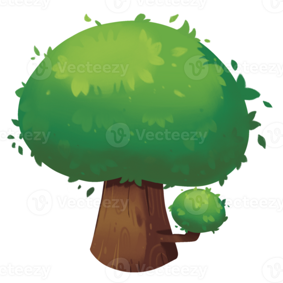 cute tree cartoon png