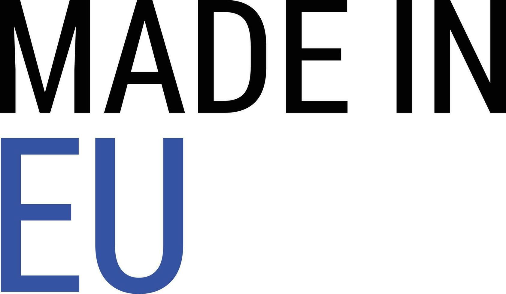 Made In EU Tag vector