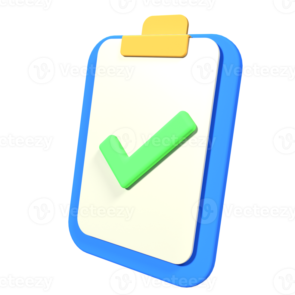 Creative Collection of 3D Clipboard Icons for Your Designs png