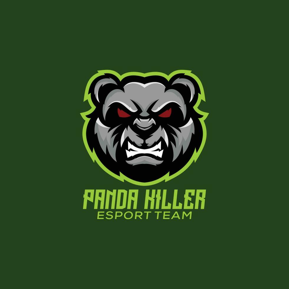 panda killer logo design mascot esport gaming 24304651 Vector Art at