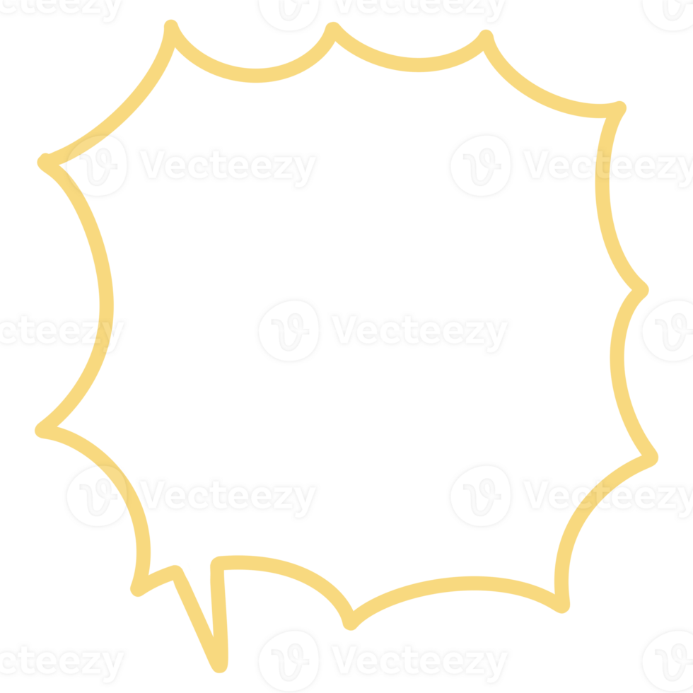 Hand Drawn Speech Bubble png