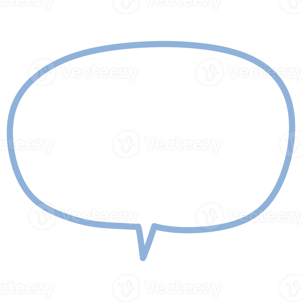 Hand Drawn Speech Bubble png