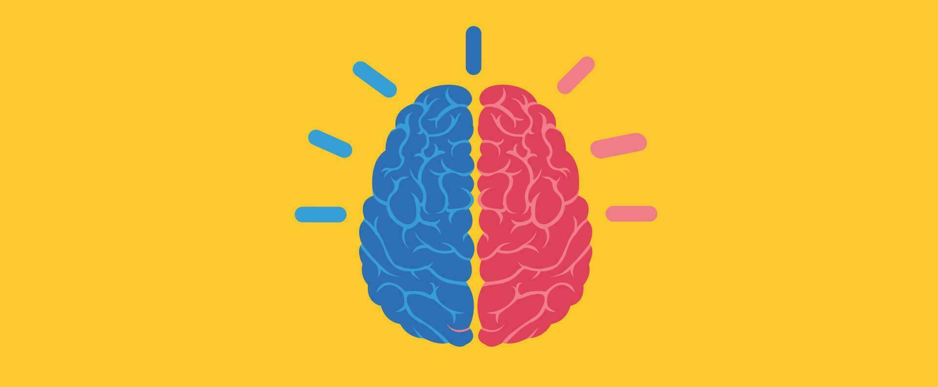 Brain colorful design with ideas suitable for AI designs and Creative designs vector
