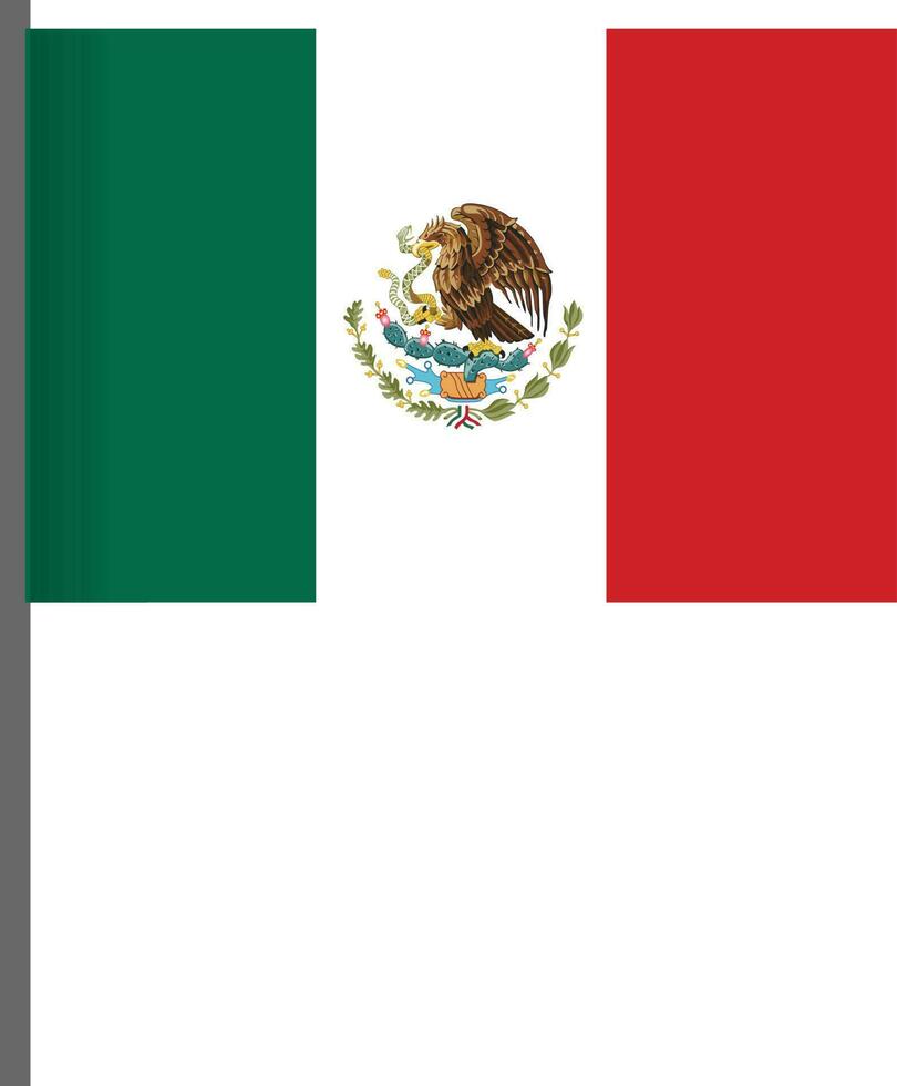 mexicano bandera vector diseño con poseedor