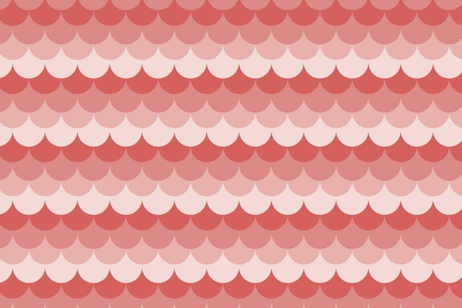 Pink fish scale seamless pattern vector graphic. Art deco style scallop oval oblong overlapping shapes backdrop.