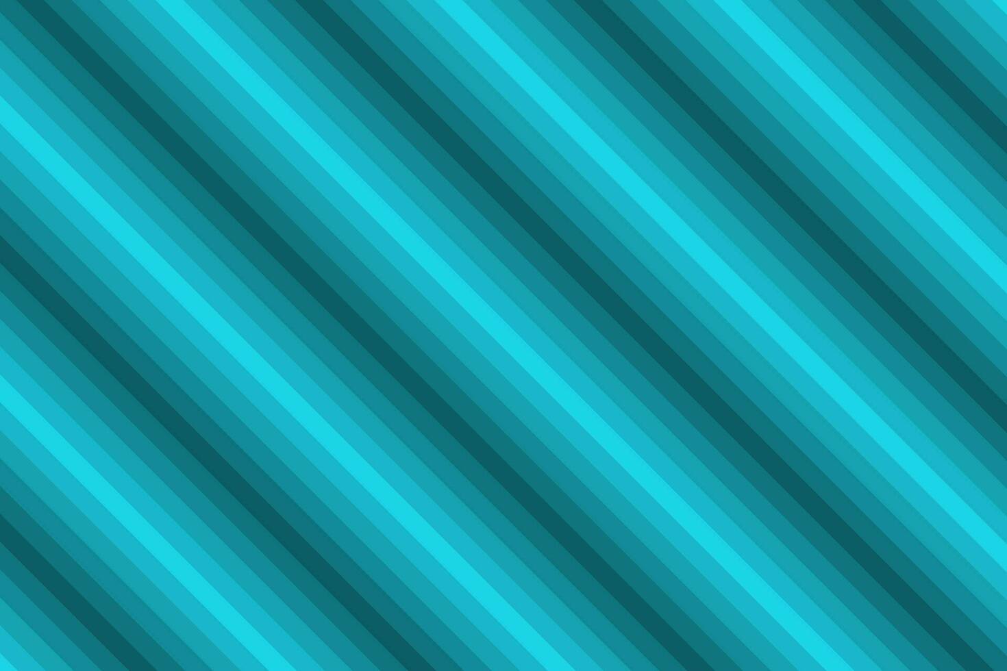 Cyan blue diagonal gradation striped line band pattern. Modern trendy bright background for poster, banner, postcard, envelope. vector