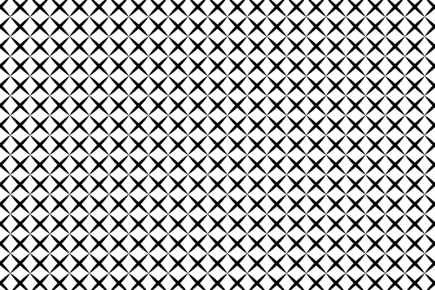 Black X cross geometric pattern with white background. Vector illustration.