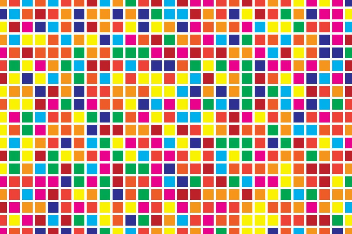 Colorful pixel square blocks seamless pattern. Vector background.