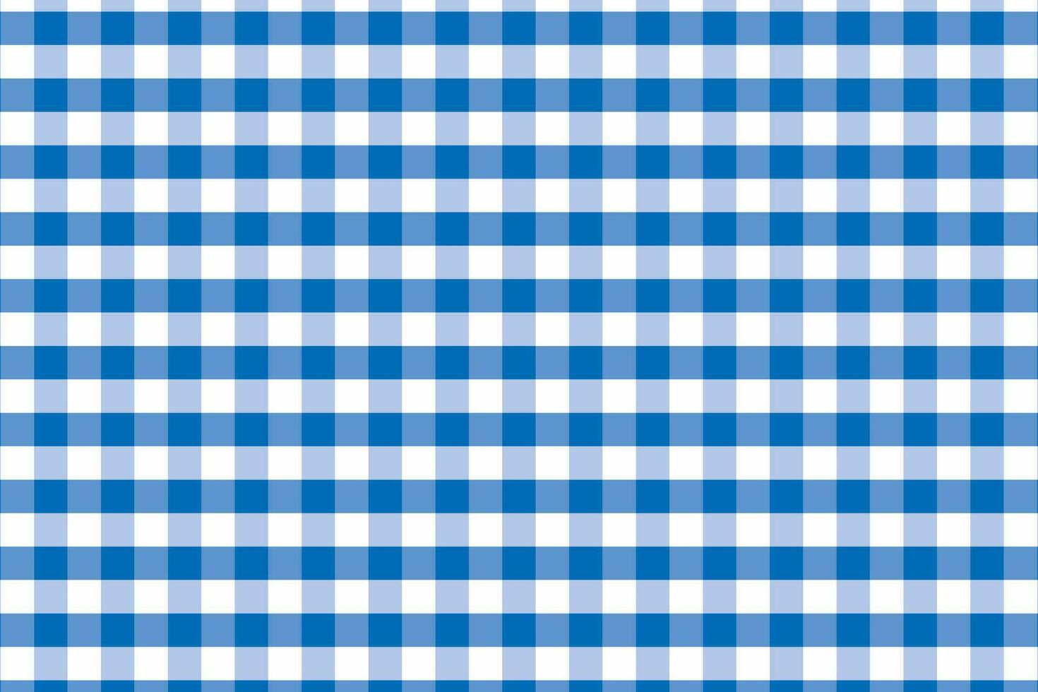 Blue plaid gingham pattern for fabric or textile printing vector