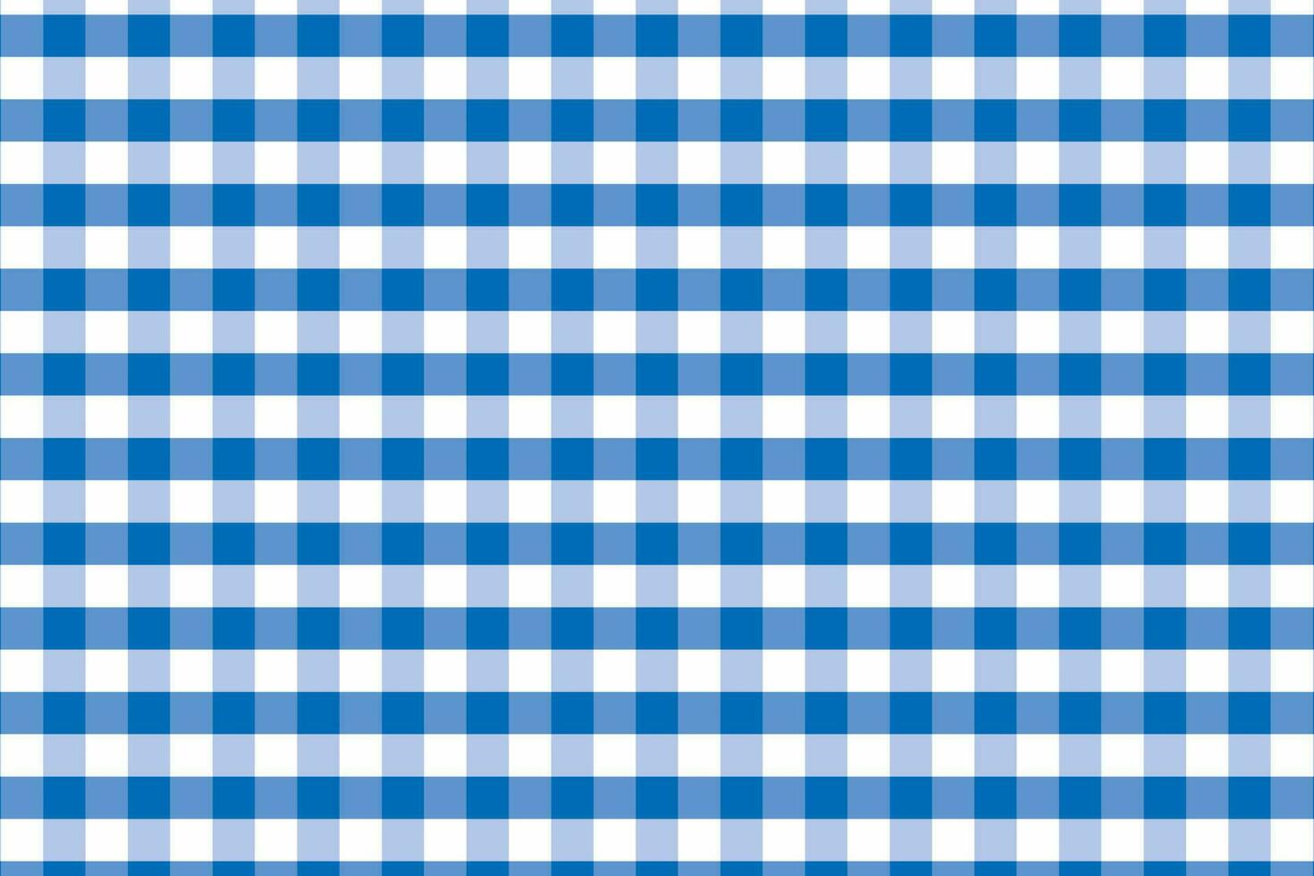 Blue plaid gingham pattern for fabric or textile printing vector