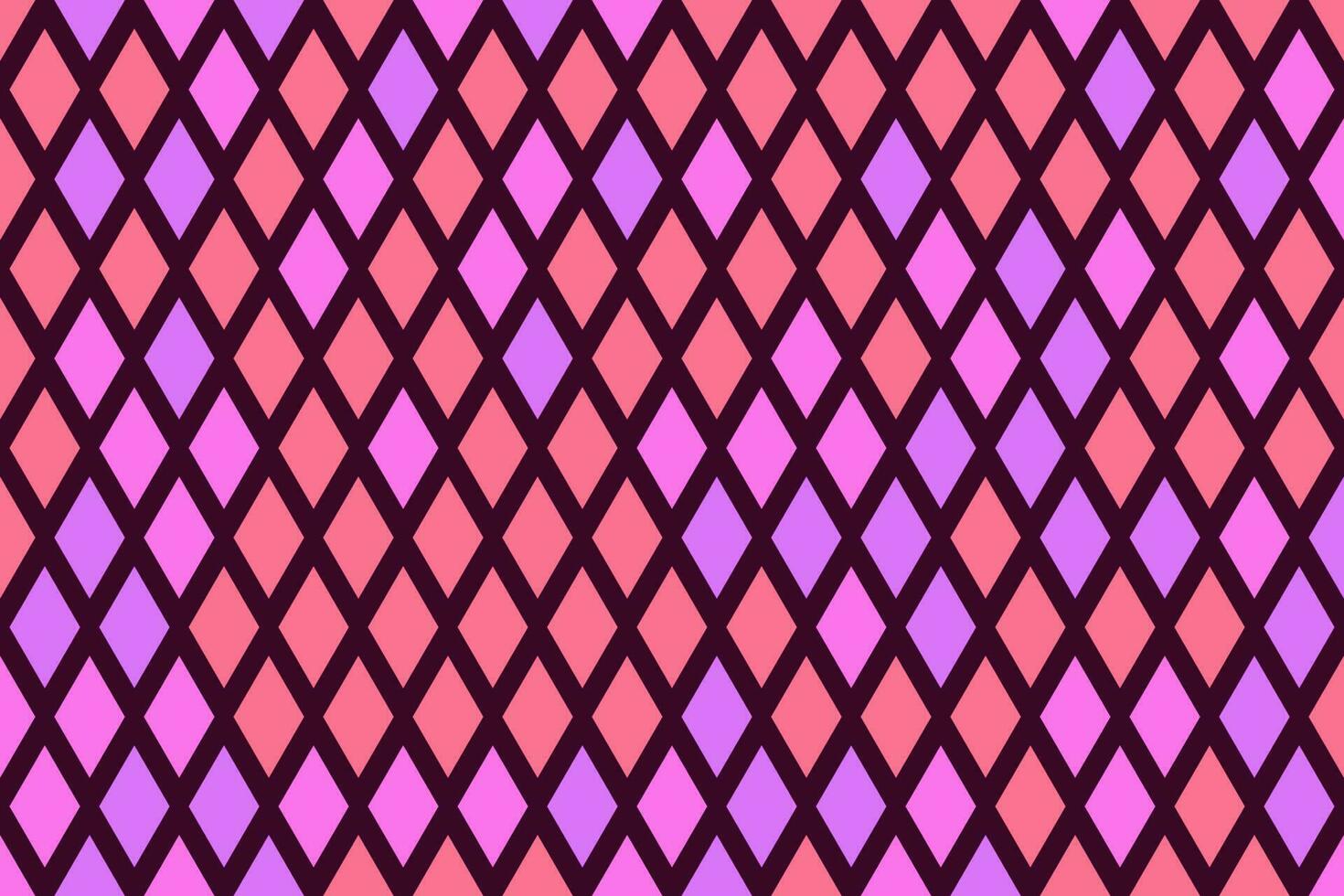 Colorful rhombus mosaic grid pattern vector