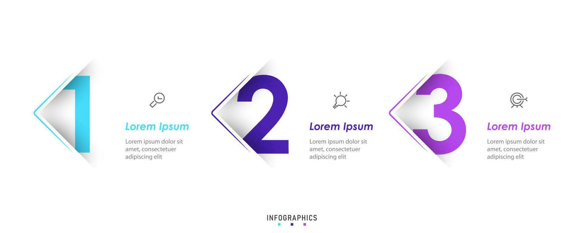 Vector Infographic label design template with icons and 3 options or steps. Can be used for process diagram, presentations, workflow layout, banner, flow chart, info graph.