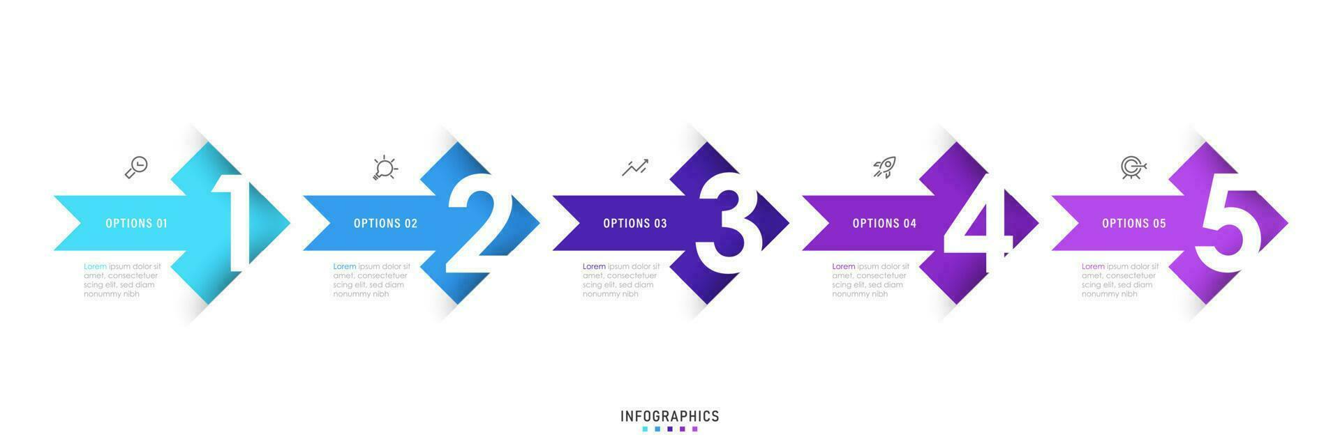 Vector Infographic label design template with icons and 5 options or steps. Can be used for process diagram, presentations, workflow layout, banner, flow chart, info graph.