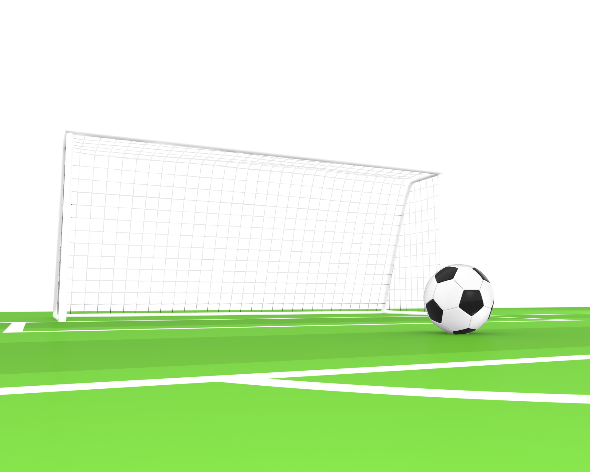 soccer goal side view