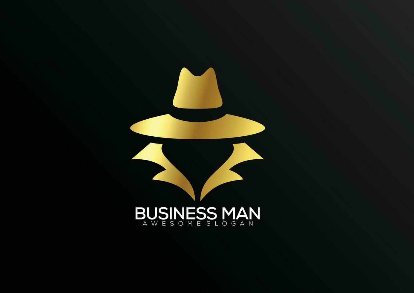 business man logo design gradient luxury color vector