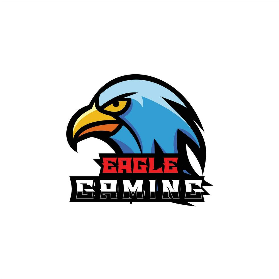 eagle gaming logo design mascot vector