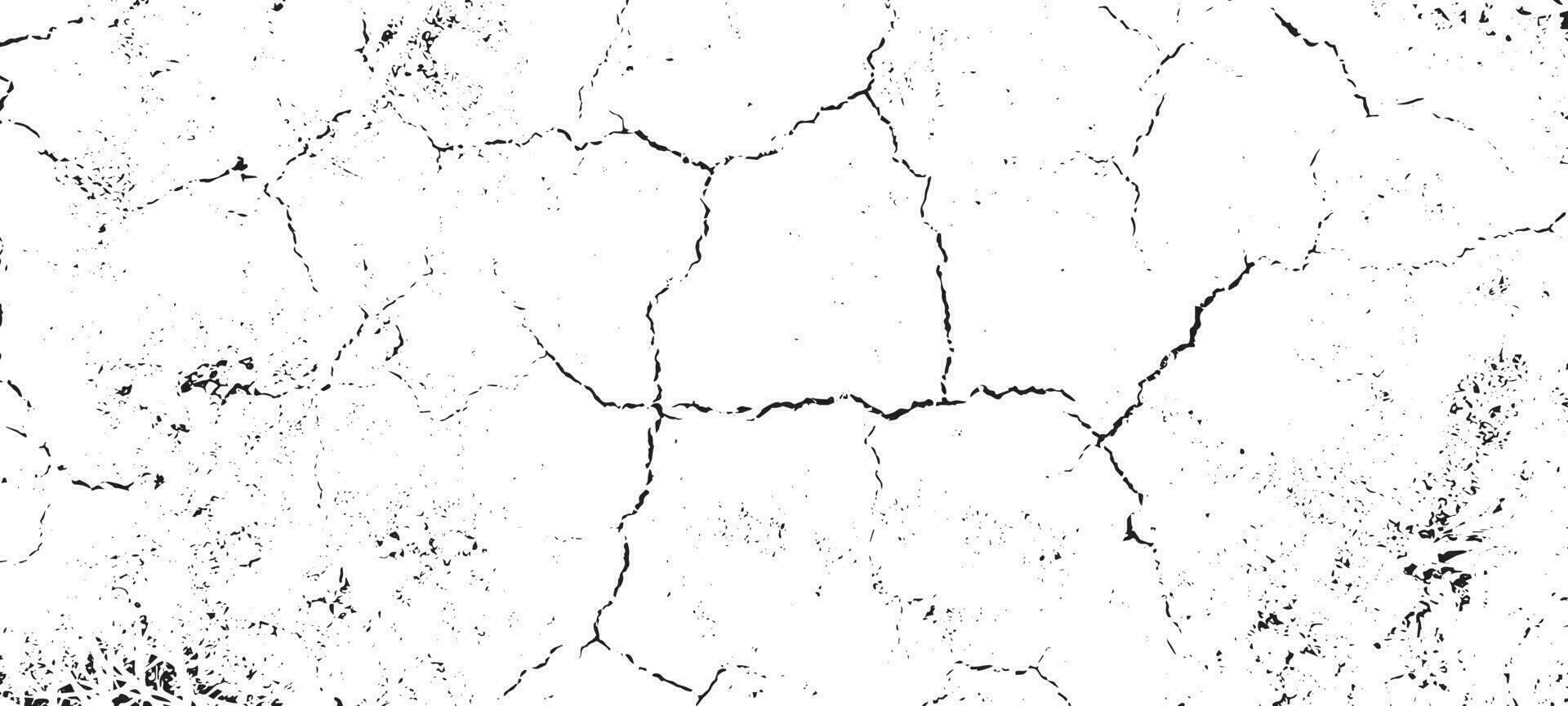 Black grunge effect on white background, cracked ground, ground  distress texture, damage texture, scratch texture, grunge texture for overlay design extra effect, vector