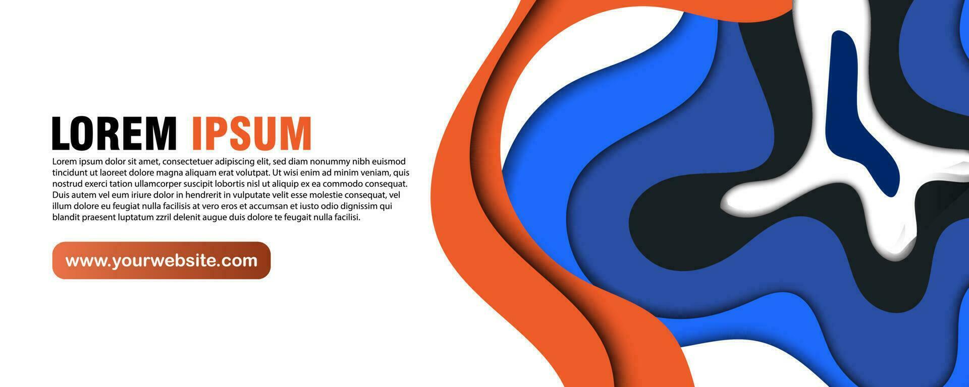 Modern abstract paper cut out background for website, banner, wallpaper, brochure, poster. vector