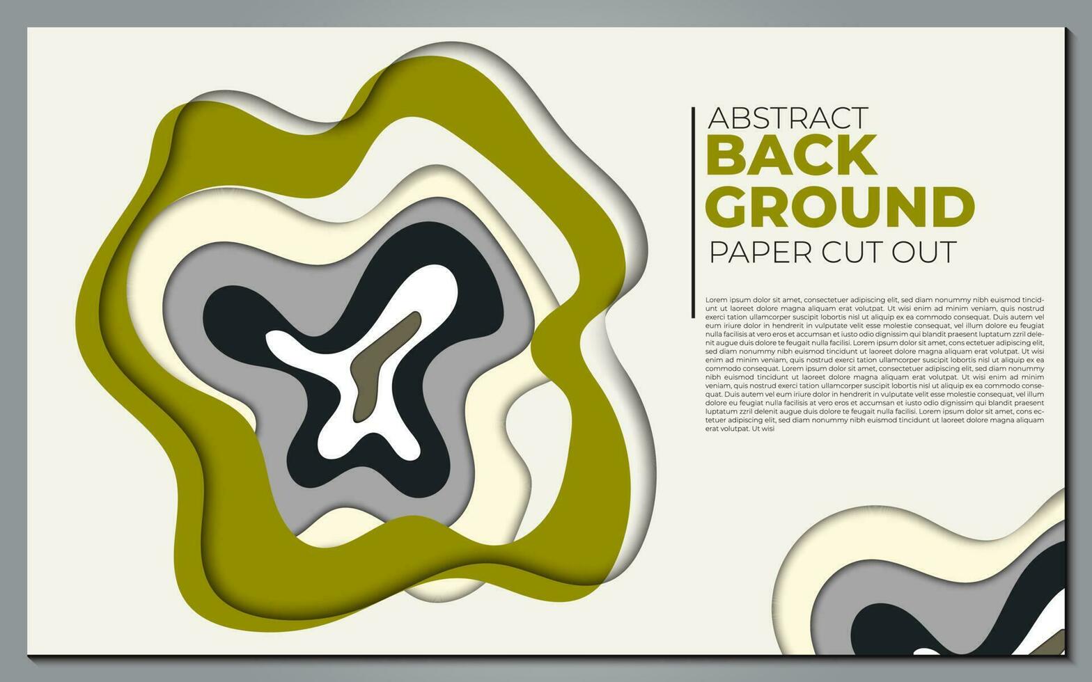 Modern abstract paper cut out background for website, banner, wallpaper, brochure, poster. vector