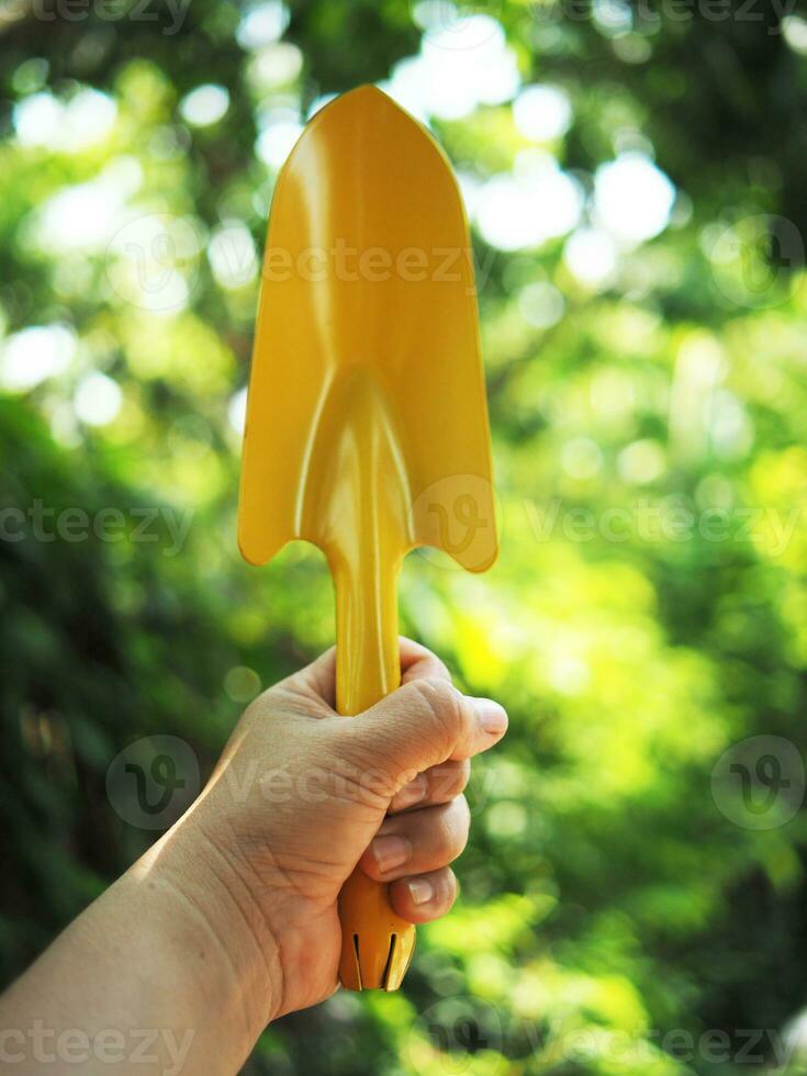 soil spoon and colorful for  garden workker photo