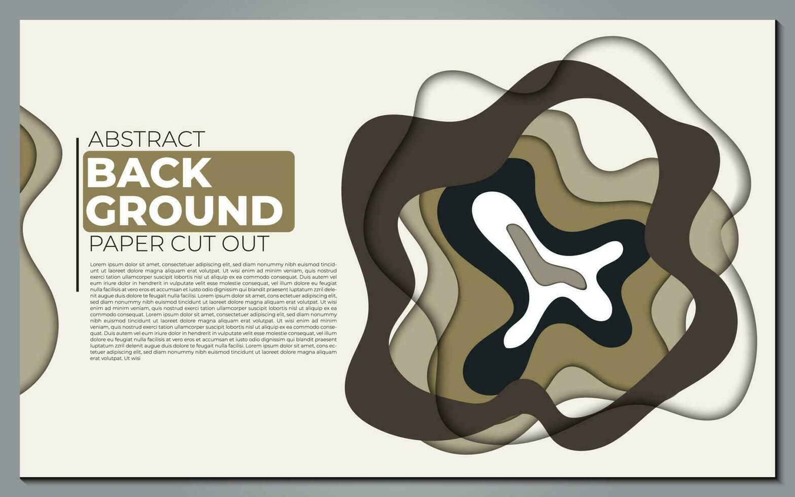 Modern abstract paper cut out background for website, banner, wallpaper, brochure, poster. vector