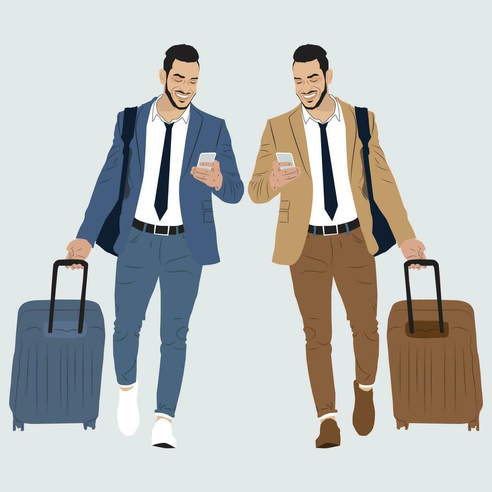 The Power Suit Immortalizing the Confidence and Professionalism of a Handsome Businessman through Art vector